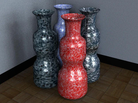 Decorative Flowerpot 3D Model
