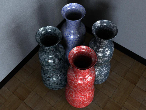 Decorative Flowerpot 3D Model