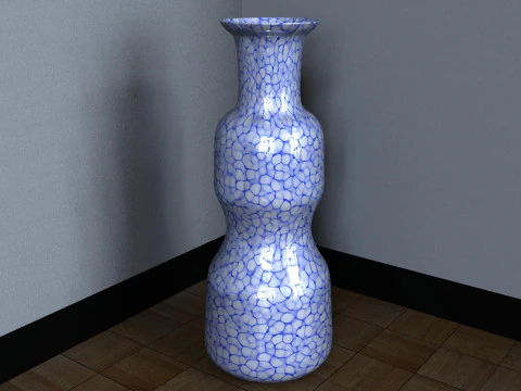 Decorative Flowerpot 3D Model