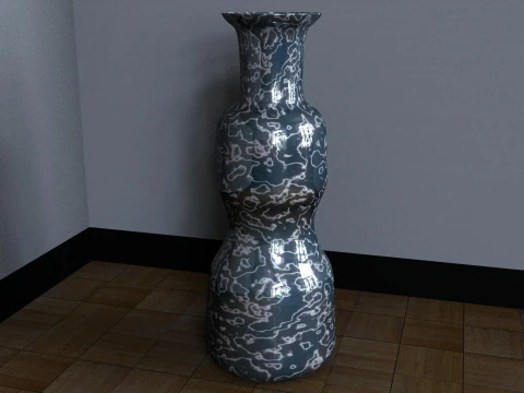 Decorative Flowerpot 3D Model