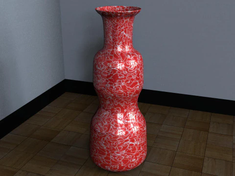 Decorative Flowerpot 3D Model
