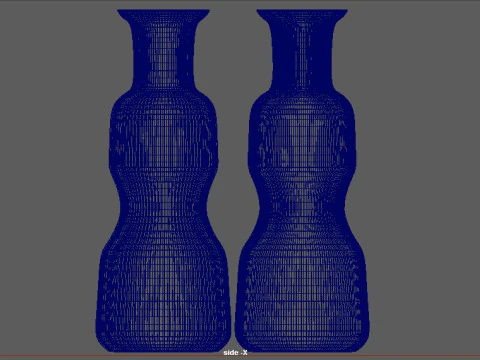 Decorative Flowerpot 3D Model