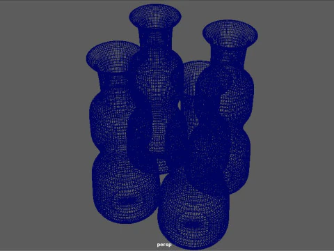 Decorative Flowerpot 3D Model