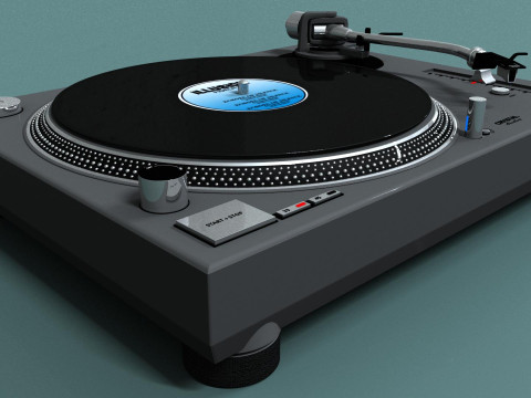 Professional Turntable 3D-Modell