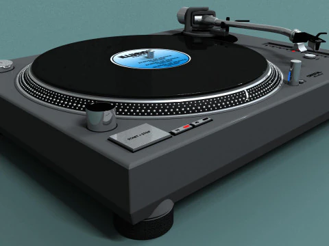 Giradischi professionale Modello 3D