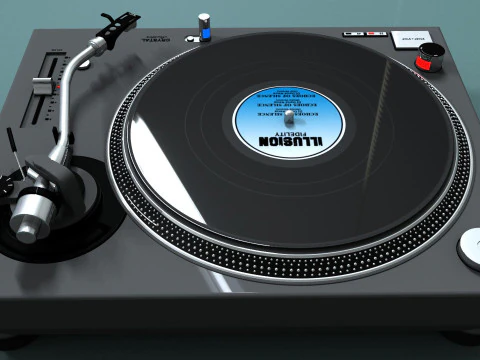 Giradischi professionale Modello 3D