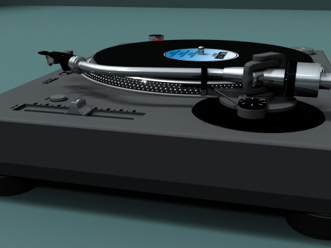 Professional Turntable 3D-Modell