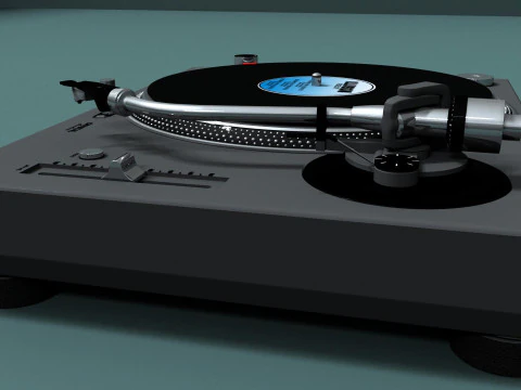 Giradischi professionale Modello 3D