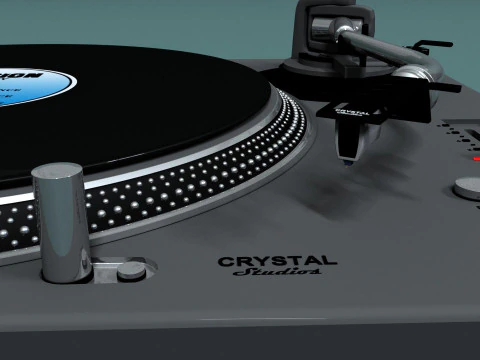 Giradischi professionale Modello 3D