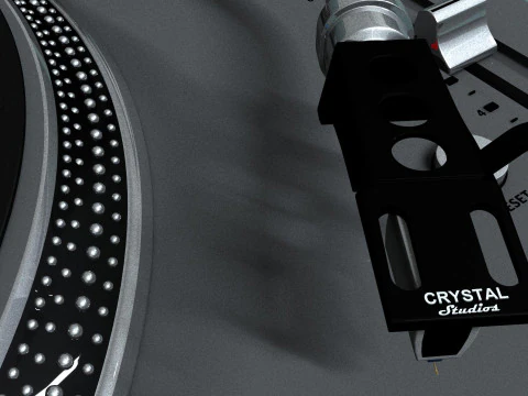 Giradischi professionale Modello 3D