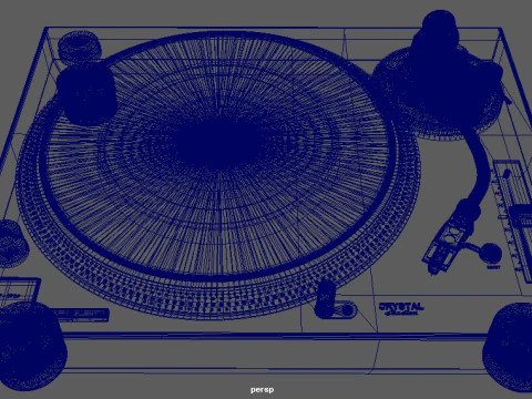 Giradischi professionale Modello 3D