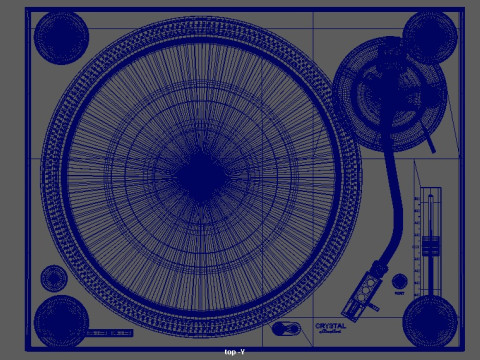 Professional Turntable 3D-Modell