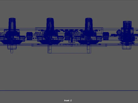 Dj MIxer Equipment 3D Model
