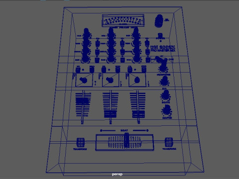Dj MIxer Equipment 3Dモデル
