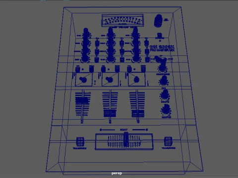 Dj MIxer Equipment 3D Model