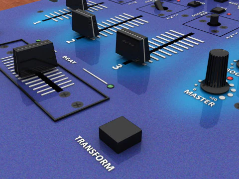 Dj MIxer Equipment 3D Model