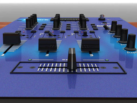 Dj MIxer Equipment 3D Model