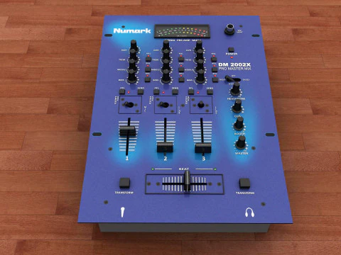 Equipamento de mixagem de DJ Modelo 3D