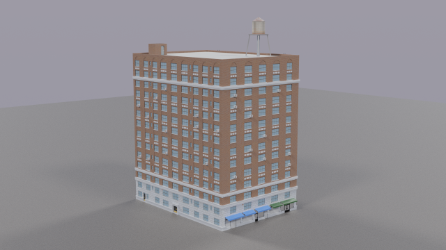new-york building1 Modelo 3D .c4d .max .obj .3ds .fbx .stl .blend 