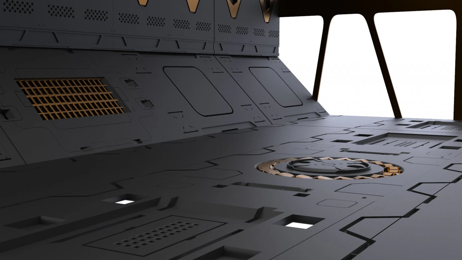 set kitbash panel fiksi ilmiah Model 3D .c4d .max .obj .3ds .fbx .stl .blend 