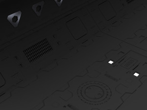 sci-fi panels kitbash set 3D Модель