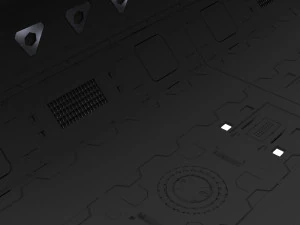 set kitbash panel fiksi ilmiah Model 3D