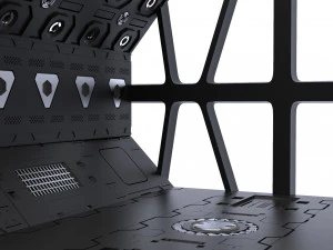 set kitbash panel fiksi ilmiah Model 3D