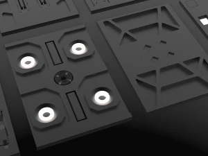 set kitbash panel fiksi ilmiah Model 3D