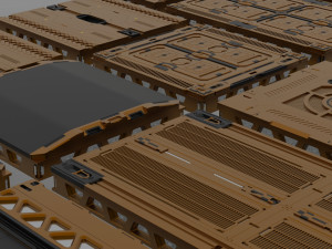 sci-fi panels kit collection 3D Model