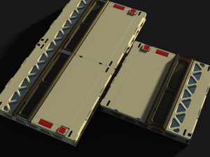 sci-fi panels kit collection 3D Model