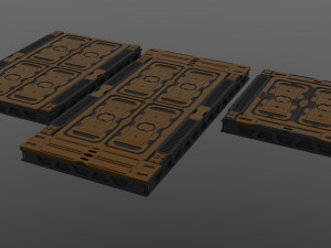 sci-fi panels kit collection 3D Model