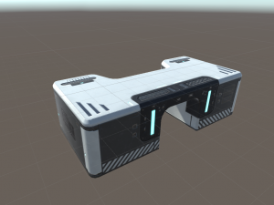 sci-fi office furniture kit low-poly 3D मॉडल