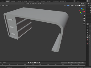 sci-fi office furniture kit low-poly 3D मॉडल