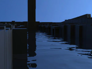 ancient sci-fi city kitbash set 3D Model