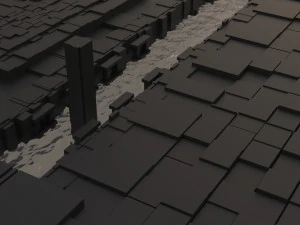 ancient sci-fi city kitbash set 3D Model