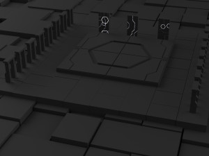 ancient sci-fi city kitbash set 3D 모델