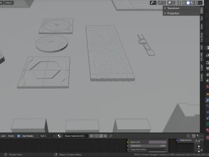 ancient sci-fi city kitbash set 3D Model