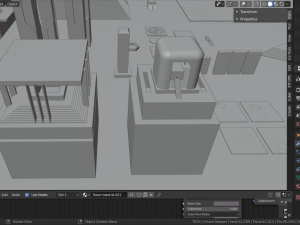 ancient sci-fi city kitbash set 3D 모델
