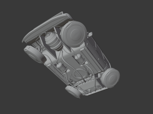 cyberpunk russian police car uaz 3D 모델