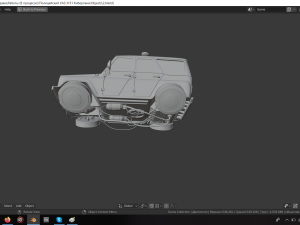 cyberpunk russian police car uaz 3D 모델