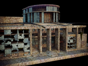 destroyed building 3D Model