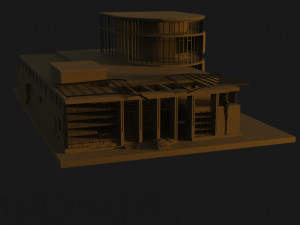 destroyed building 3D Model