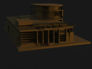 destroyed building 3D Model