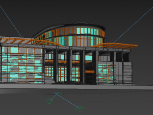 destroyed building 3D Model