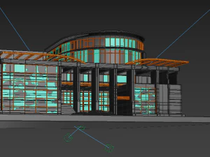 destroyed building 3D Model