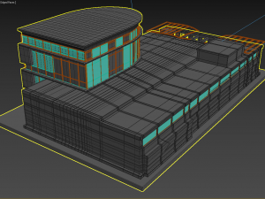 destroyed building 3D Model
