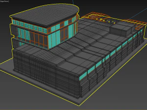 destroyed building 3D Model