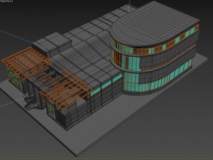 destroyed building 3D Model