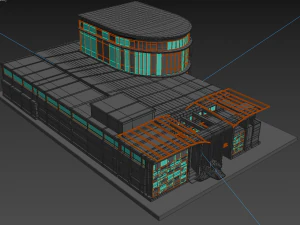 destroyed building 3D Model
