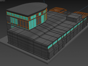 destroyed building 3D Model